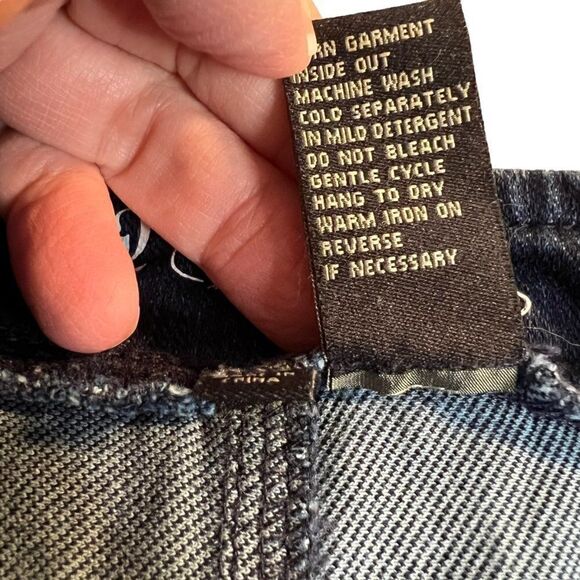 DG2 by Diane Gilman 2XP dark denim pull on drawstring jeans - Picture 4 of 12